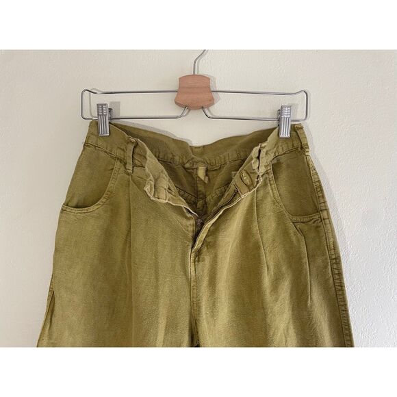 UO Green Khaki High Waisted Straight Leg Jeans Utility Goblin Dark Academia Boho - Picture 4 of 7